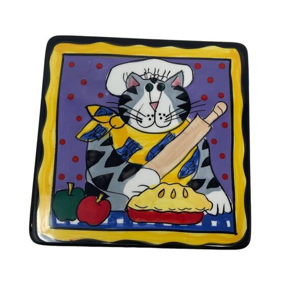 Catzilla Trivit 2002 Candace Reiter Love Cats. Chef Kitty Baker Cat - Picture 1 of 7